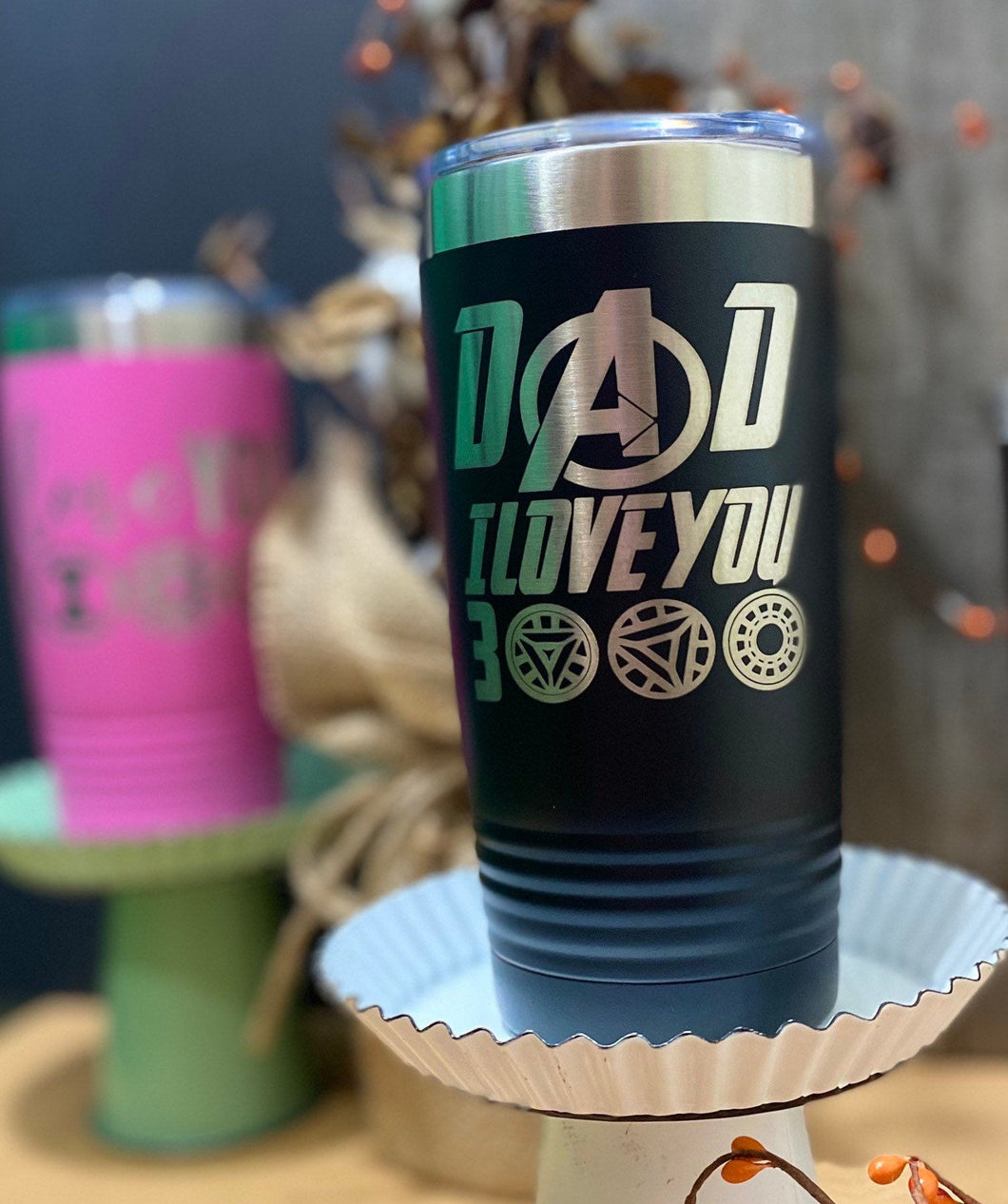 DAD or MOM I Love You 3000 Tumbler