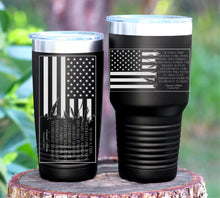 Load image into Gallery viewer, Samual Adams Founding Father, Tattered Flag 30oz or 20oz Tumbler
